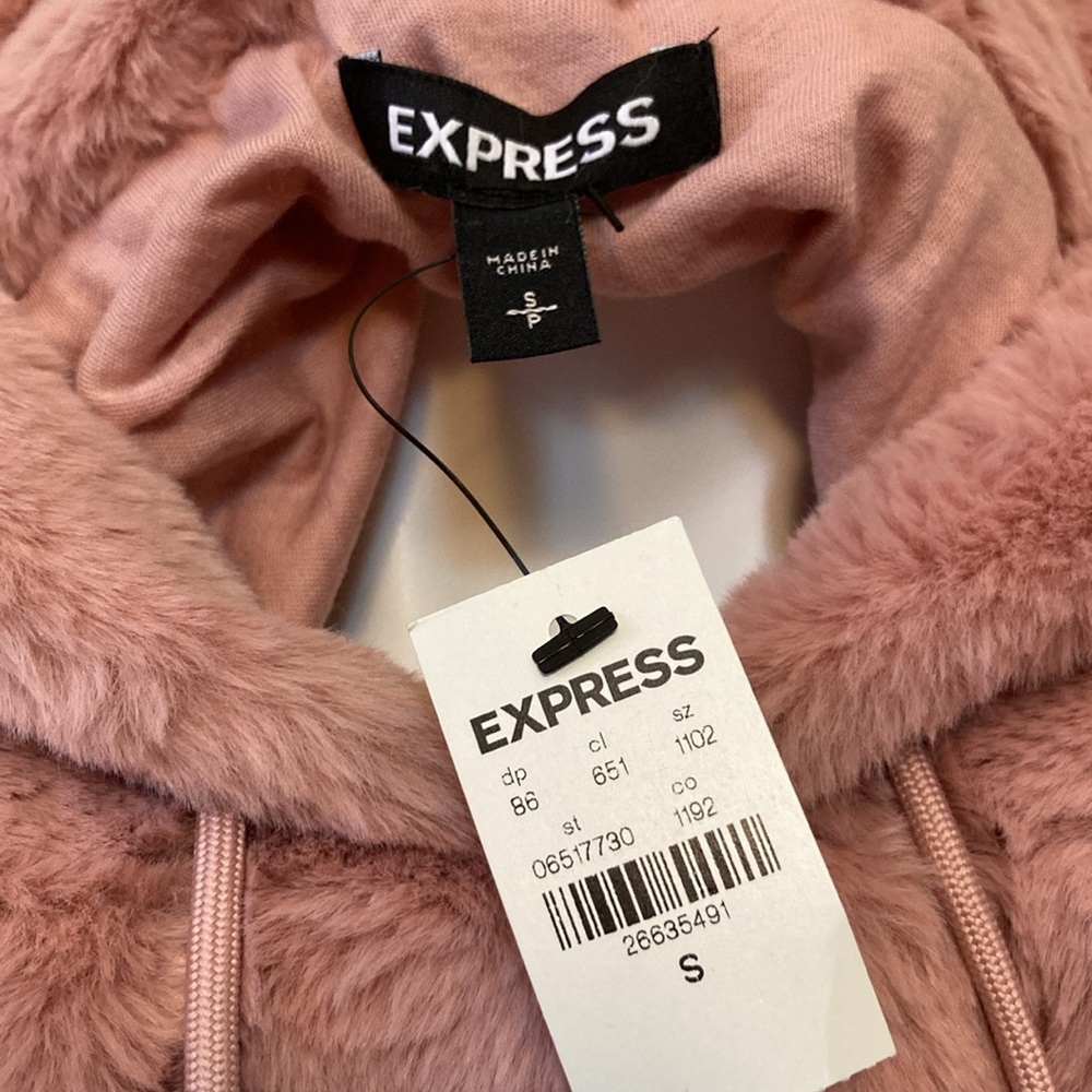 NWTđź’™ Express Super Soft Fuzzy Hoodie - Picture 3 of 14